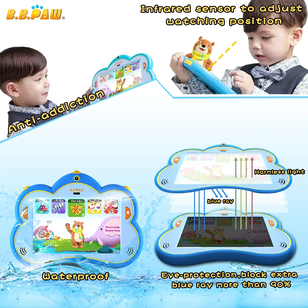 Kids Tablet, B.B.PAW 8 inch Whole Brain Education Tablet with 90+ Preloaded Learning and Training Apps Kids Tablet, B.B.PAW 8 inch Whole Brain Education Tablet with 90+ Preloaded Learning and Training Apps