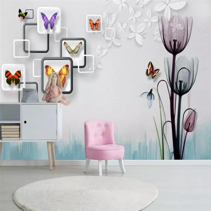 3D stereo box fantasy flower TV background wall professional production mural wholesale wallpaper mural poster photo wall 3D stereo box fantasy flower TV background wall professional production mural wholesale wallpaper mural poster photo wall