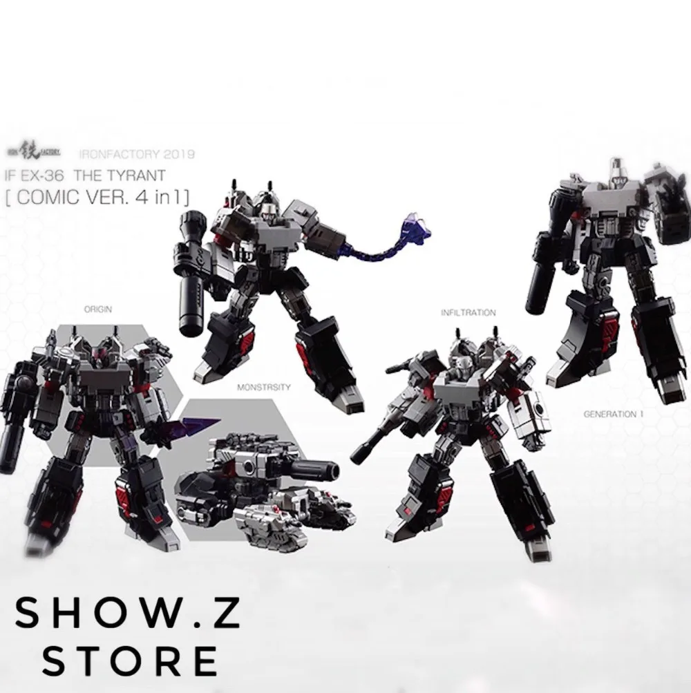 

[Show.Z Store] IronFactory Iron Factory IF EX-36 EX36 The Tyrant Comic Version 4 in 1Transformation Action Figure