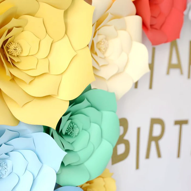 40 см/20 см/30 см DIY Бумага цветы фон декоративные искусственные для Одежда свадьбы