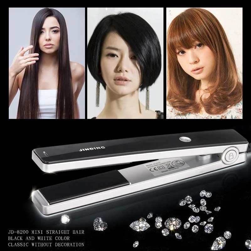 

Jinding LED Display Flat Iron Digital Temperature Control Straightening Irons Ceramic Hair Straightener 100-240 Degree Ajustable