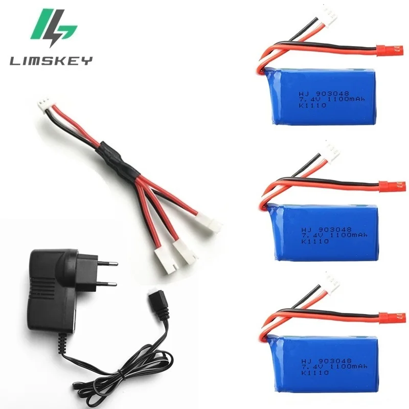 7 4 В для Wltoys A949 A959 A969 A979 K929 Литий Полимерный Аккумулятор в 1100 мАч литий полимерный