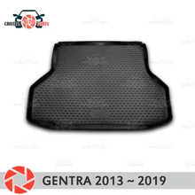 Коврик для багажника для Daewoo/Ravon Gentra 2013~, коврик для багажника, Нескользящие полиуретановые грязезащитные внутренние багажники, автомобильный стиль