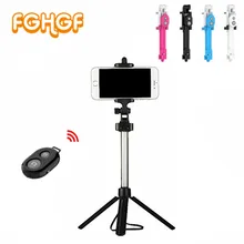 FGHGF teléfono trípode Selfie Stick Bluetooth plegable Selfiestick para iPhone Android para Samsung Xiaomi Huawei Remote Handheld