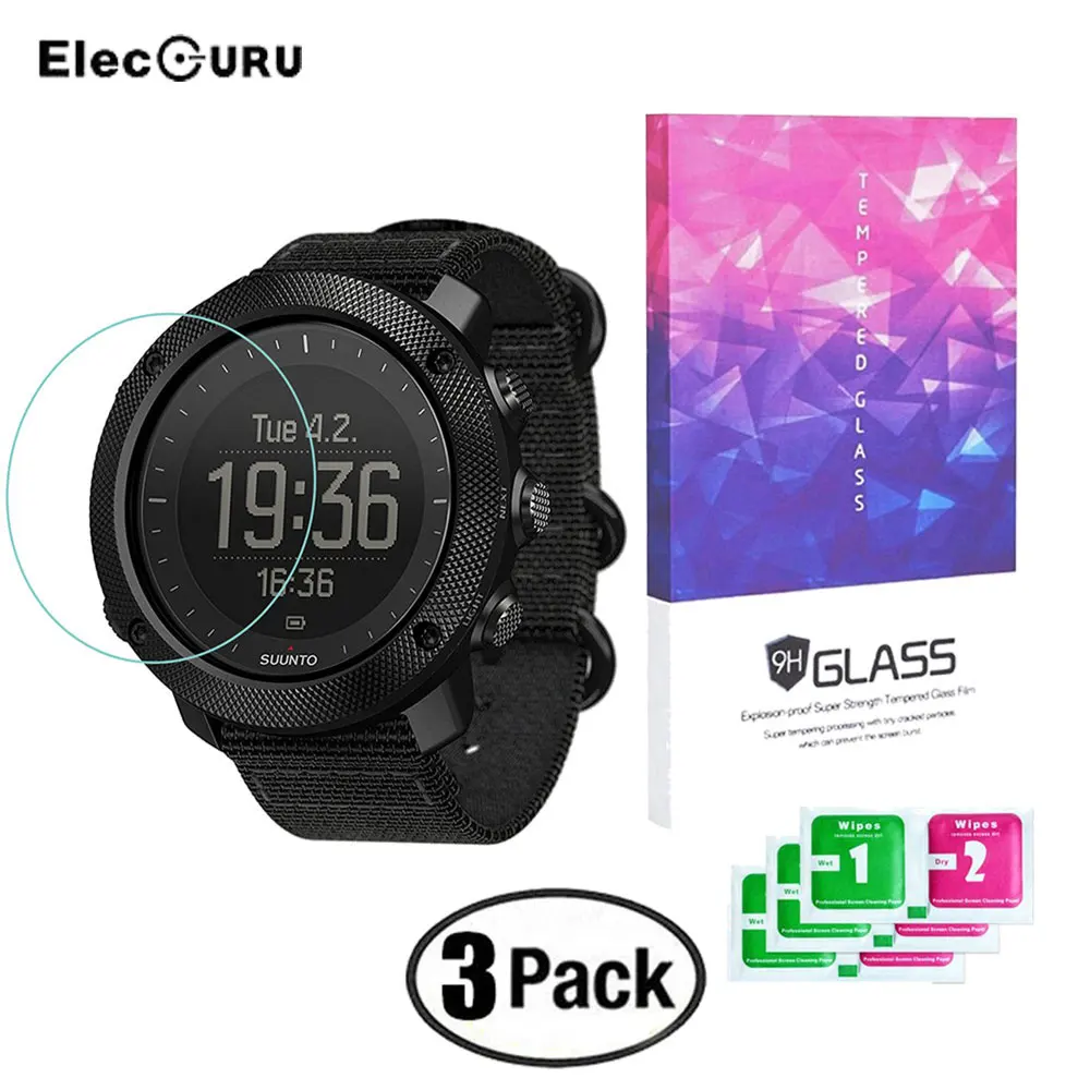 9H Hardness Tempered Glass Screen Protector For Suunto Traverse Alpha Watch Ultra Clear Explosion-proof Anti Scratch Film | Электроника