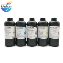 Ocinkjet 1000 мл Светодиодный УФ чернила для Epson 1390 1400 1410 1430 L800 L1800 для DX3 DX4 DX5 DX6 DX7 окружающей среде, печатные головки подходят для твердых и мягких Материал