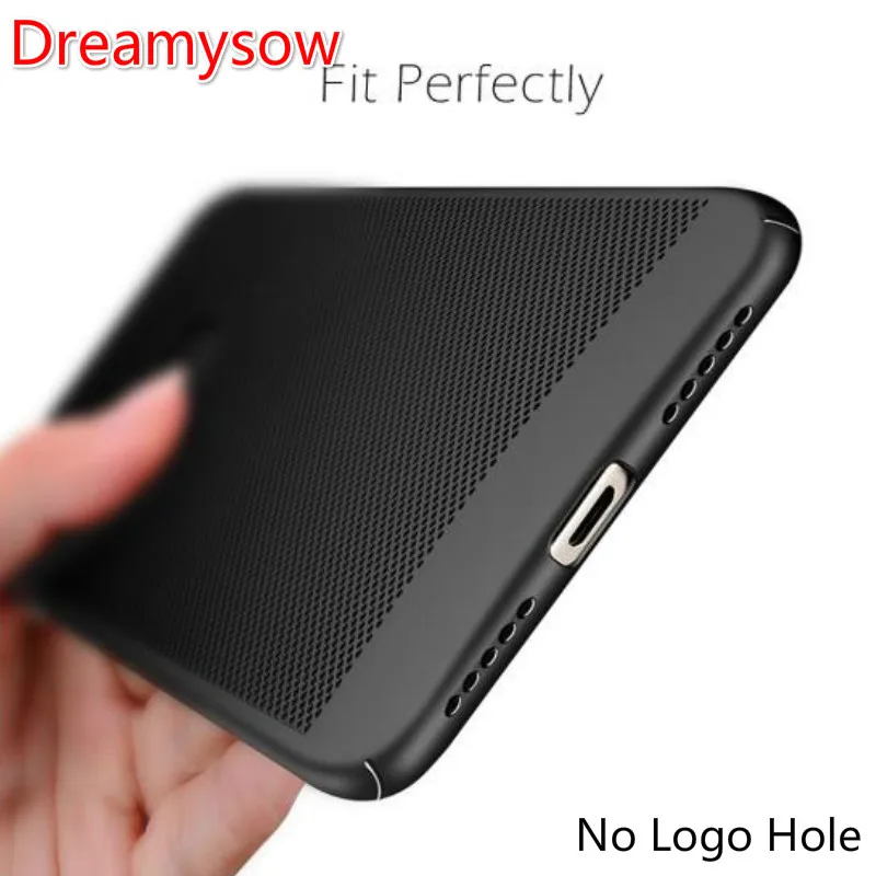 

Smooth Matte Hollow Heat Dissipation Cases Hard PC for iPhone X 10 8 7 6 S 6S Plus 5 5S SE Phone Case Phone Cover Anti Knock