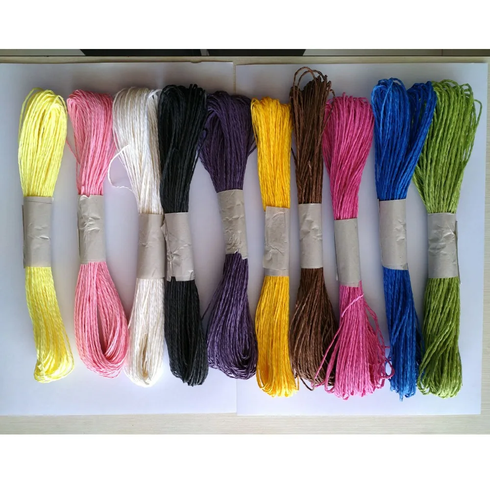 

10 Colors Twisted Paper String Rope Paper Cord Twine DIY Craft Accessories 2mm Thickness