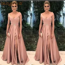 Элегантные платья для матери невесты на свадьбу вечерние платья трапециевидной формы атласная плиссированная официальная крестная мать жениха длинное платье