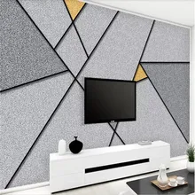 Индивидуальная абстрактная Геометрическая линия квадратная ТВ фоновая стена профессиональное производство высокого класса Фреска с фабрики