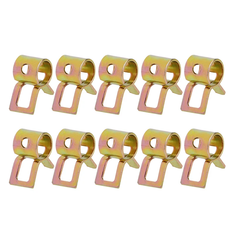 

10Pcs/lot Spring Clip Fuel Line Hose Water Pipe Air Tube Clamps Fastener 5-22mm Drop Shipping MAR15_45