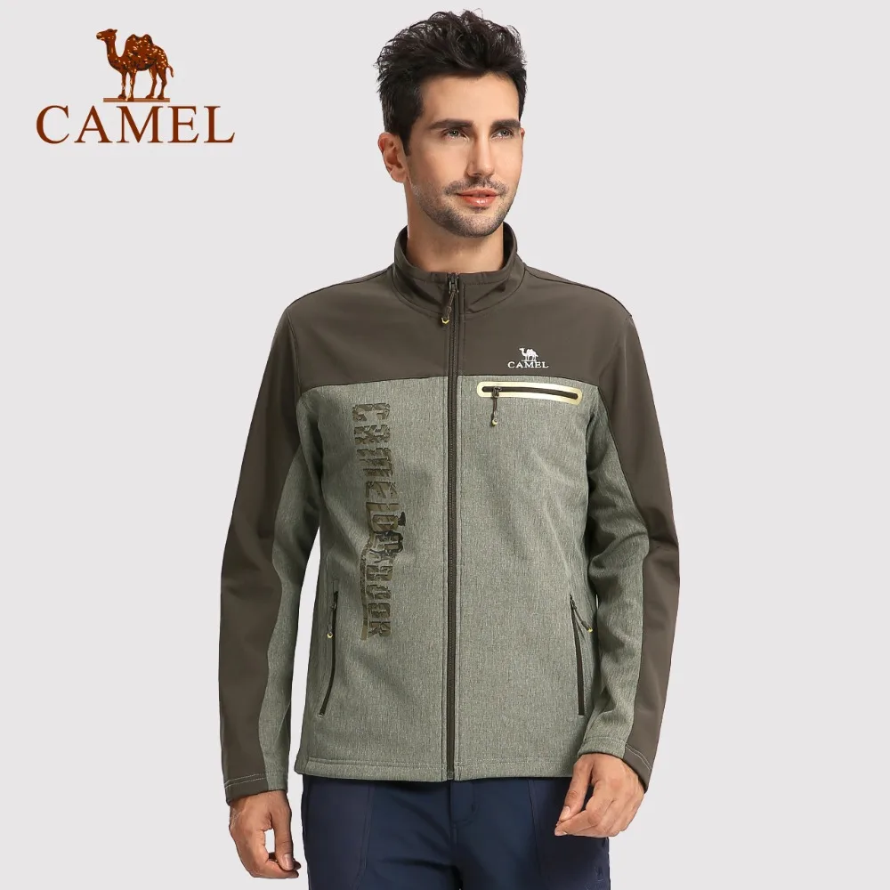 CAMEL Мужская Уличная Повседневная флисовая куртка ветрозащитная Тепловая походная куртка для кемпинга и охоты