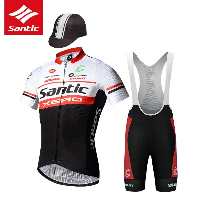 

Cycling Jersey Sets Strap shorts Short sleeved Men Bicycle suit Three sets Pro Racing Team Contest version