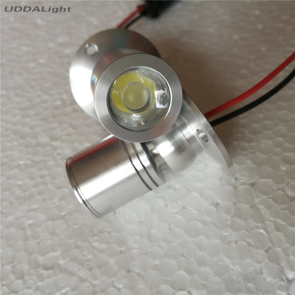 Dia20mm черный Регулируемый шкаф led 1-3 Вт светодиодные шайбы беспроводной 30% off