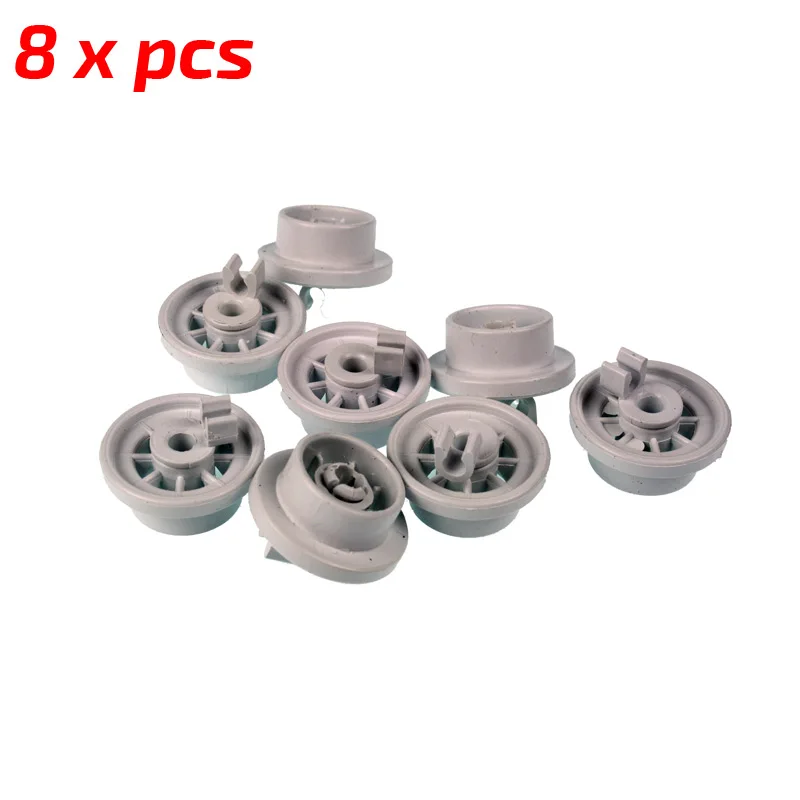 

8 Pieces Dishwasher Lower Dishrack Wheel Suitable For Bosch Siemens Profilo Balay Constructa Gaggenau Neff Set Lower Basket
