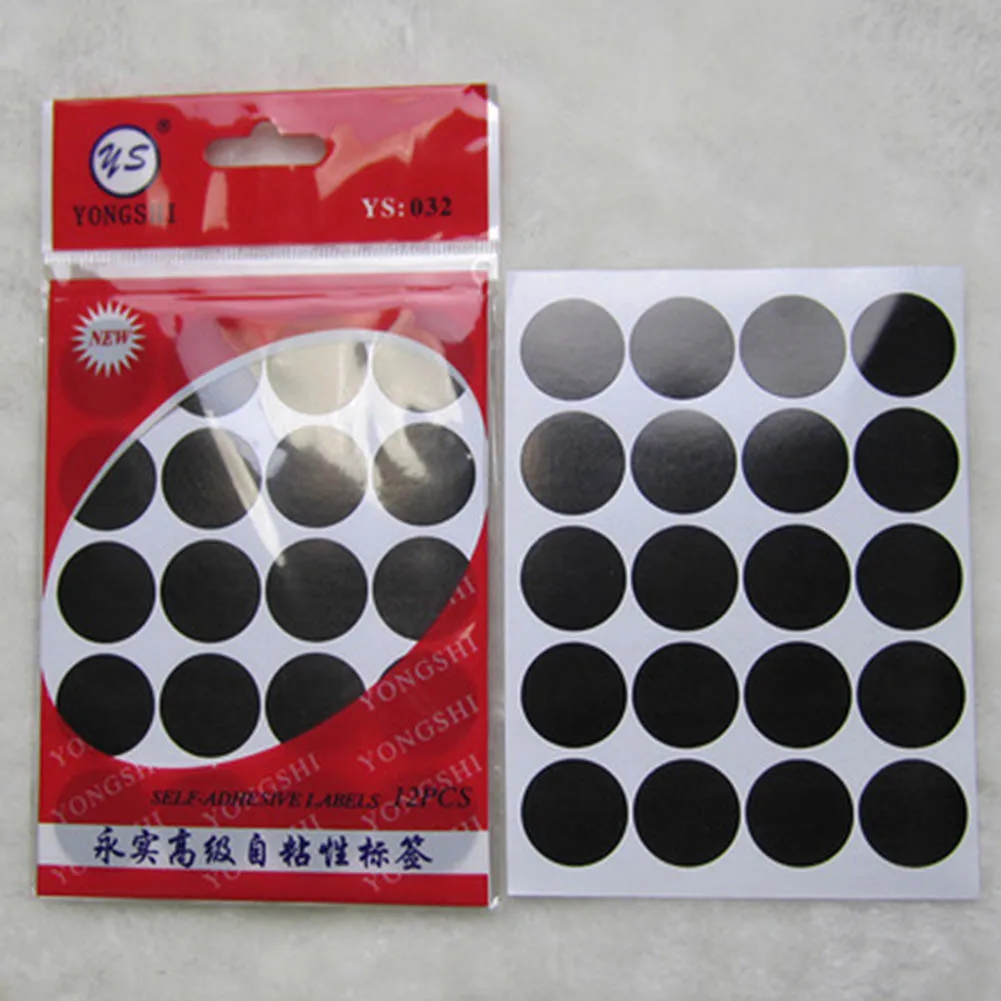 12 листов/упаковка 20 мм круглая цветная кодированная метка, самоклеющаяся наклейка в горошек, Товары для офиса и школы