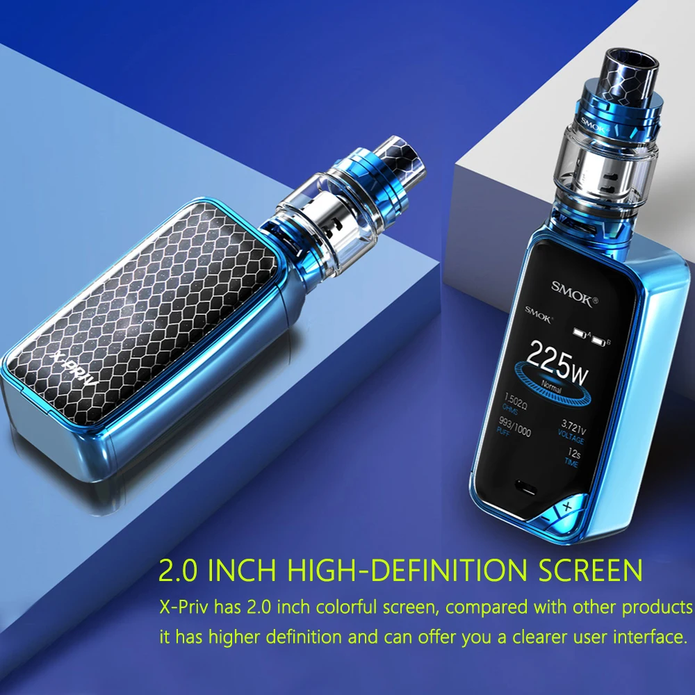 Hot Sale SMOK X-PRIV Kit with 225W X PRIV Mod and 8ml TFV12 Prince Tank Vaporizer Electronic Cigarette SMOK Vape Kit VS SMOK Mag Hot Sale SMOK X-PRIV Kit with 225W X PRIV Mod and 8ml TFV12 Prince Tank Vaporizer Electronic Cigarette SMOK Vape Kit VS SMOK Mag