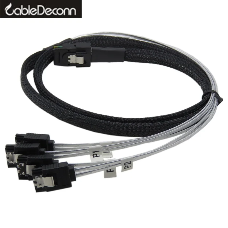 

sas sata cable Mini SAS SFF-8087 36-PIN to 4 SATA 7-PIN HD reverse sata Cable 1M
