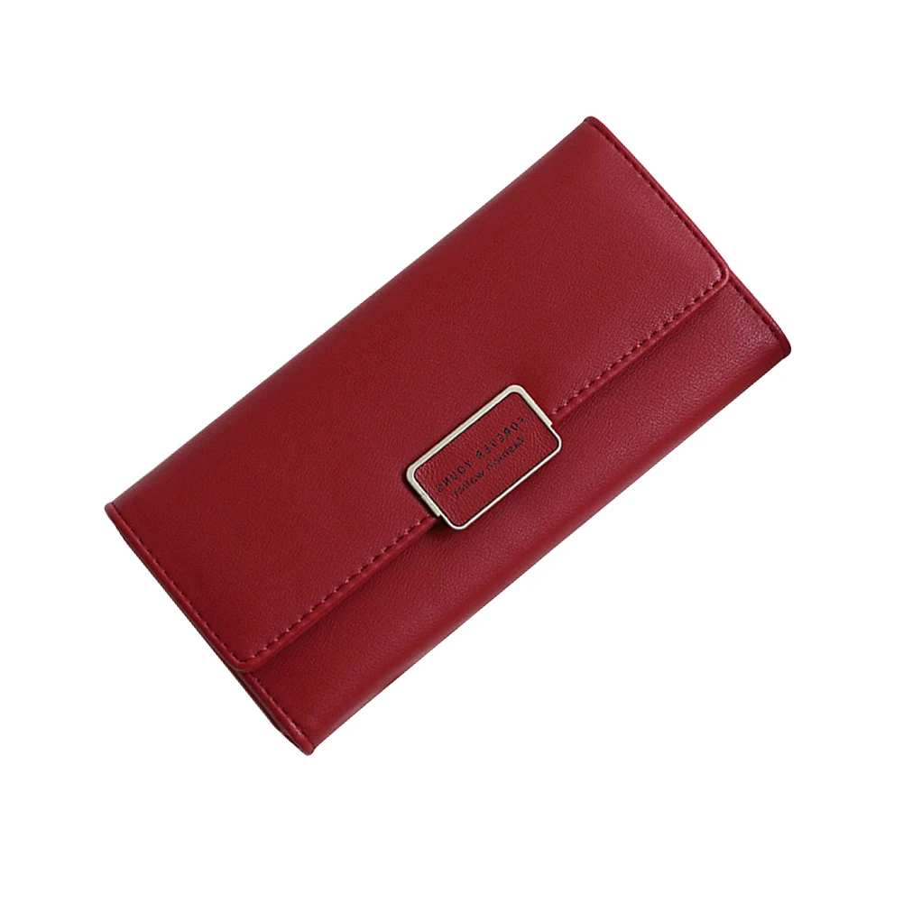 Женский Длинный кошелек из искусственной кожи с блокировкой RFID|leather clutch purse|clutch