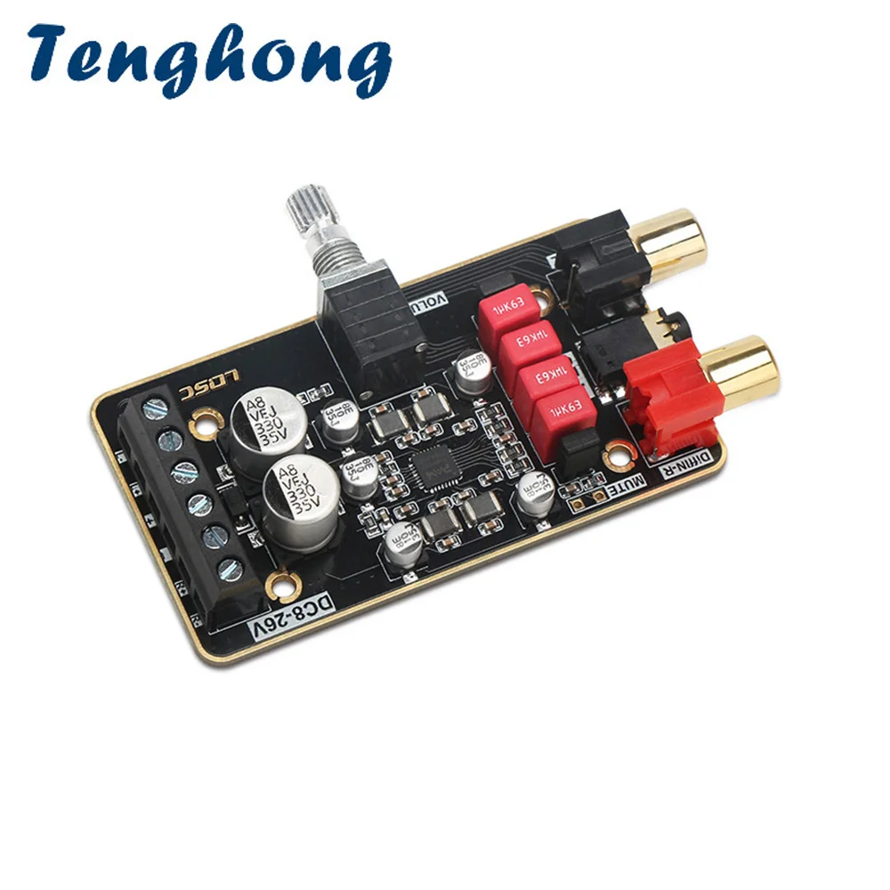 Tenghong PAM8620 Digital Audio Amplifier Board 15W*2 Stereo Dual Channel Class D Power Amplificador Modle DC8-26V Speaker DIY |