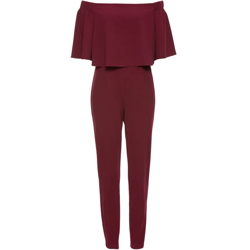 Fashion summer jumpsuit woman 2018 Off Shoulder Sleeveless Beach Jumpsuit Ladies Beach Romper Trouse pantaloni siamesi A23#N (1)
