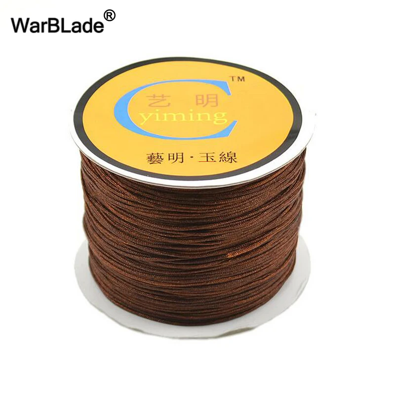 Jewelry Making Accessories 100M 0.8mm 1mm 1.5mm 2mm Cotton Cord Nylon Cord Thread String DIY Tassels Beading Braided Bracelet