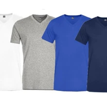 Футболка из хлопка с v-образным вырезом