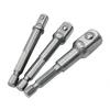 8Sizes Chrome Vanadium Steel Socket Adapter Power Set Hex Shank to 1/4