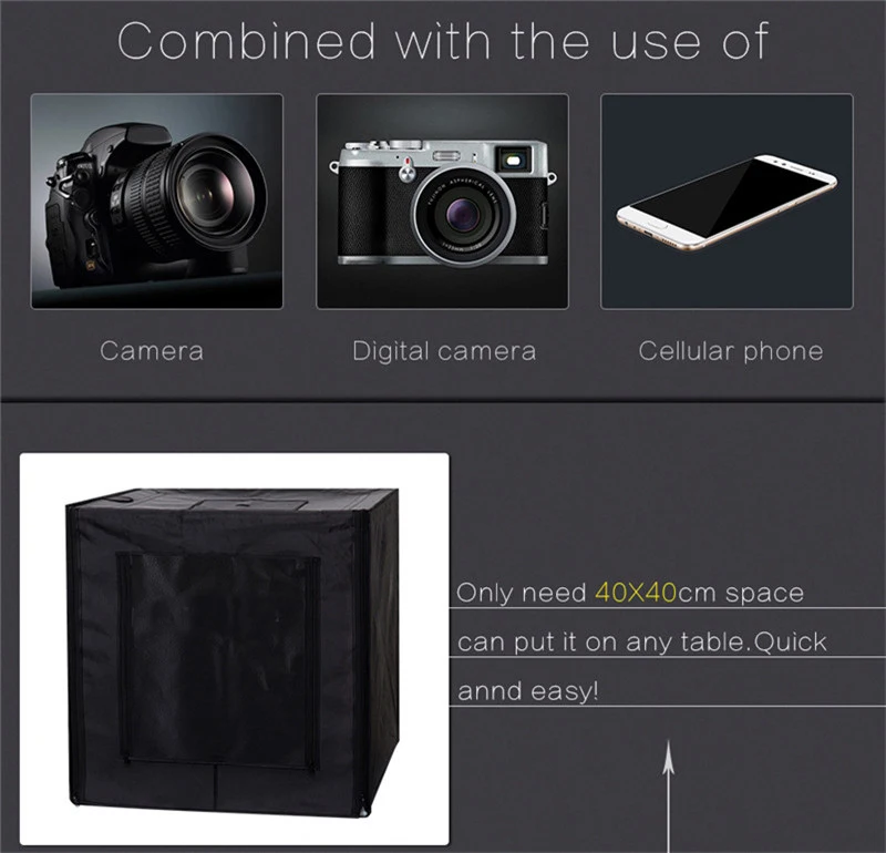100*100*100 большой софтбокс для фотографий, фотостудия светлая комната коробка, затемняемый Светодиодный световой переключатель, с фоном+ подарок
