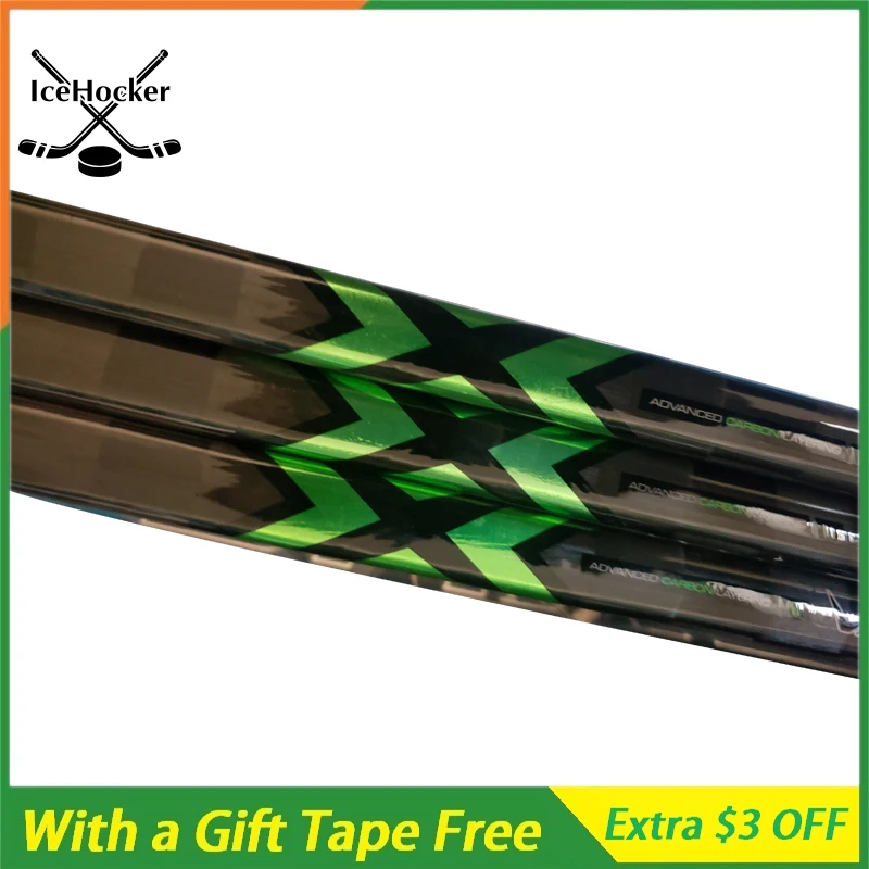 

[2 Pack] Ice Hockey Stick ADVanced Model with a Free Tape with Grip SR/INT Super Swanky Carbon Fiber lightweight FREE SHIPPING