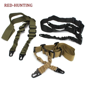 

Hunting Quick Release Rifle Sling Strap Tactical Airsoft Shooting Adjustable 1 or 2 Point Multi Mission Rifle Gun Sling