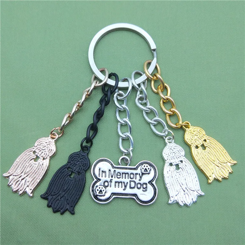 Новые винтажные брелки для ключей Shih Tzu модные ювелирные изделия домашних