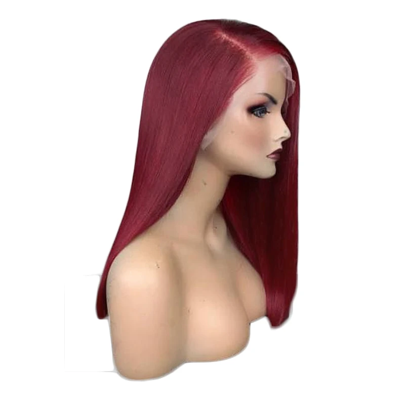 red bob wig