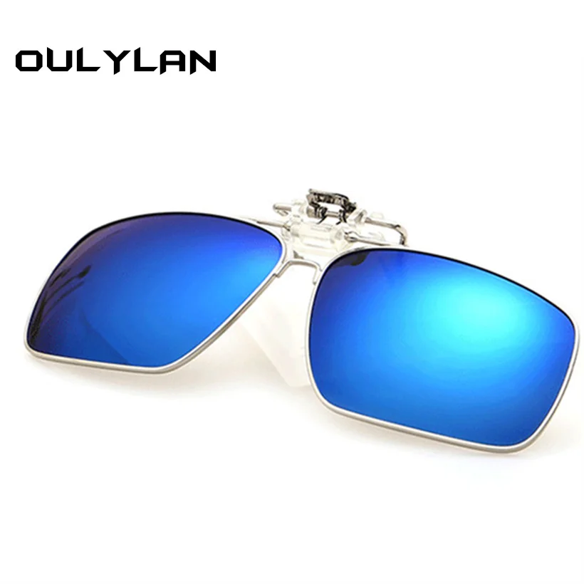 

Oulylan Women Men Polarized Sunglasses Lenses Clip on Myopia Glasses Metal Night Vision Driving Goggles Lens Flip on Glasses