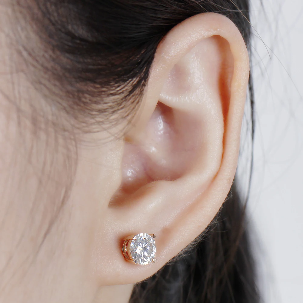 rose gold moissanite stud earrings (7)
