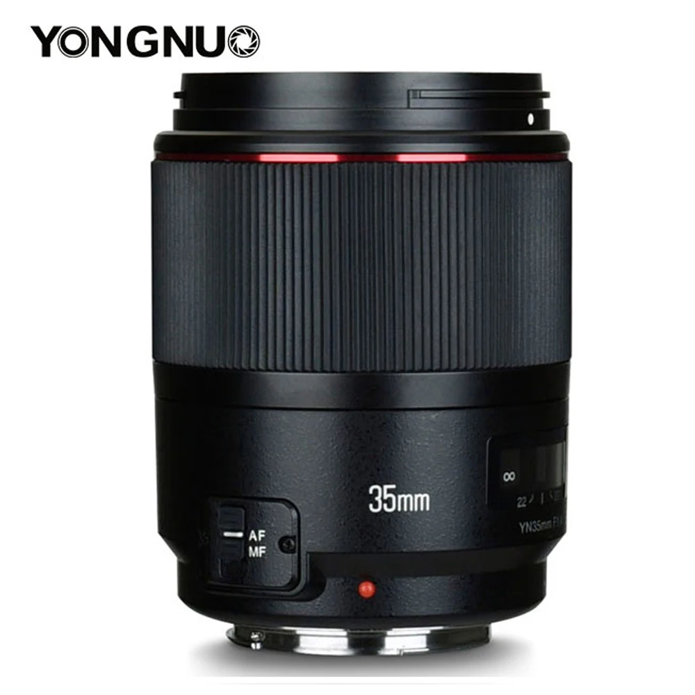 Широкоугольный объектив YONGNUO 35 мм F1.4 Prime для Canon6D 5D MARK IV 70D 200D 6D MARK II T6 1300D 200D 70D 7D G7X mark ii