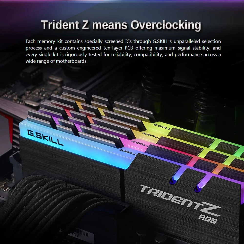 G.SKILL TridentZ RGB Series RAMs DDR4 8 Гб оперативная память ГБ 3000 МГц 1 35 в одноканальный комплект
