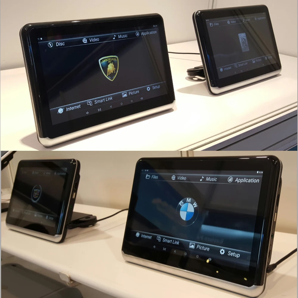 ONKAR 10 1 дюймов экран android 6 0 подголовник монитор Поддержка wifi bluetooth fm радио 1080P HDMI SD