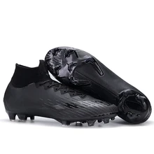

FANCIHAWAY Soccer Shoes SG FG Blackout Superfly Football Shoes Children Original Outdoor Sport Training Sock Cleats