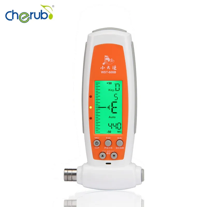 

Cherub WST-600B Tuner with Spanner Auto Manual Tuning Tone LCD Display Musical Stringed Instruments Parts Special for guzheng