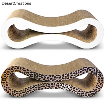 

Pet Products Cat Scratch 8 Zigzag Board Pad Scratching Posts Kitten Corrugated Paper Pad Cats Toys 2018