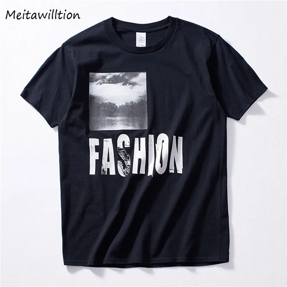 Meitawilltion Summer Man's T-shirt 2018 Short Sleeve Hip-Hop Man T Shirts Casual Fashion Printed O-Neck T-Shirts Cotton Tops | Мужская