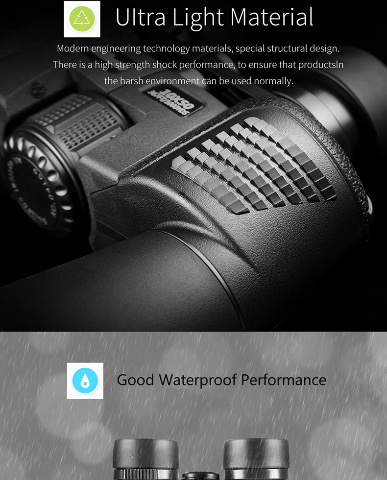 Бинокль 20X50 HD Высокое качество мощный бинокль телескоп lll ночного видения Nikon зум для охоты путешествия не инфракрасный