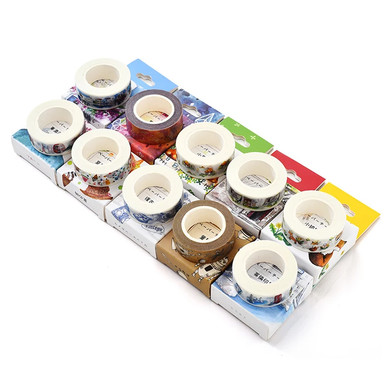 

15mm X 10m Cute Kawaii Flowers Masking Washi Tape Decorative Adhesive Tape Decor Decora Diy Scrapbooking Sticker Label Stationer