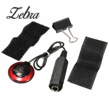 Zebra 1/4 дюймов jack Профессиональный пьезоконтактный микрофон звукосниматель с зажимом для акустический струнный инструмент гитара скрипка банджо