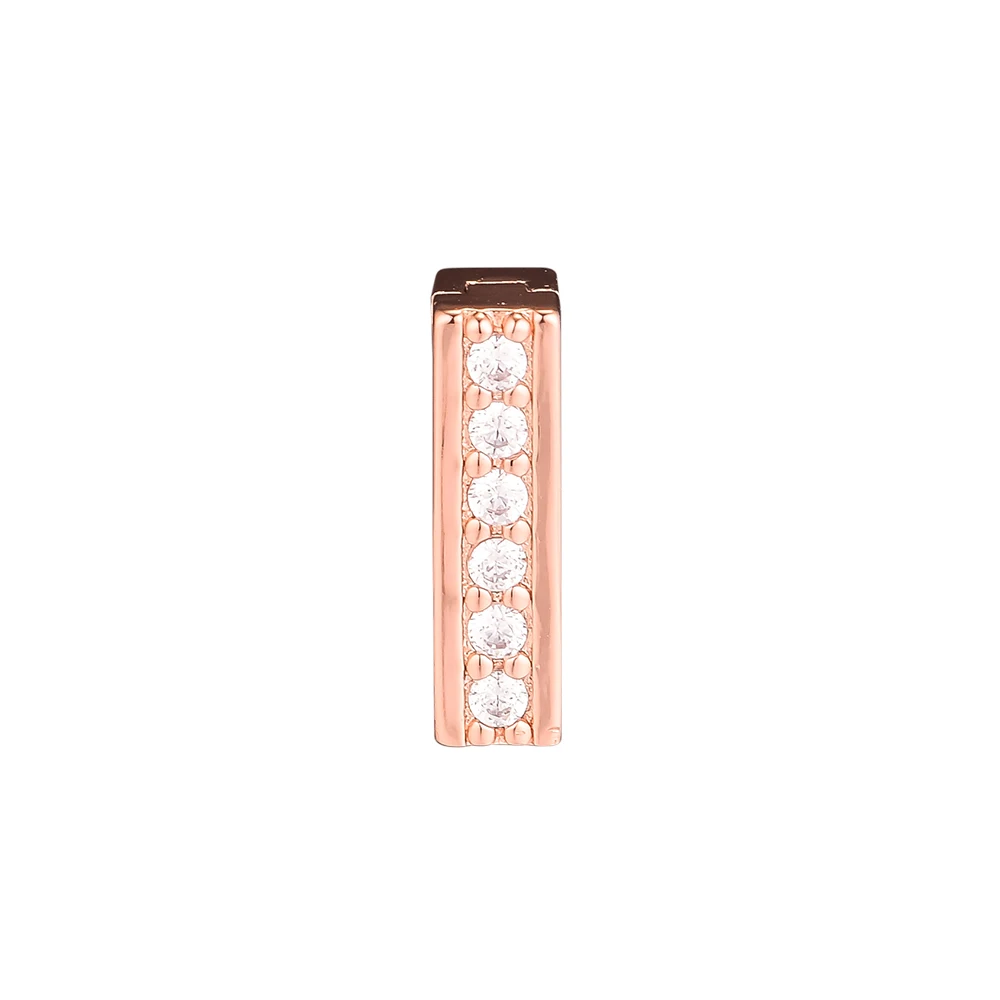 

DIY Fits Reflexions Bracelet Silver 925 Jewelry Rose Gold Timeless Sparkling Clip Charm with Clear CZ Beads for Jewelry Making