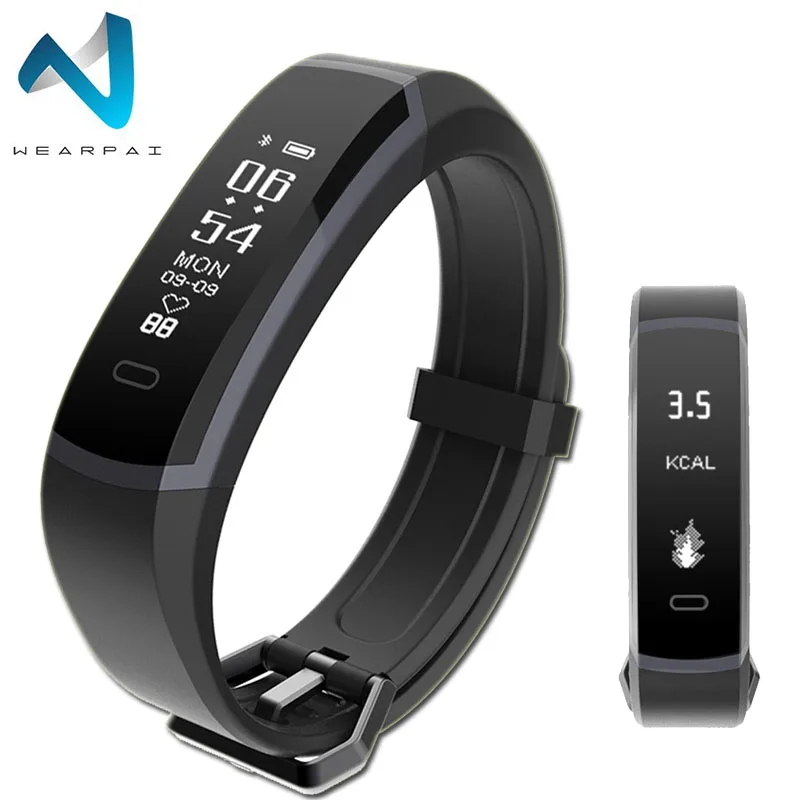 Wearpai сенсорный экран Смарт-браслет с GT105 сердечного ритма крови Давление