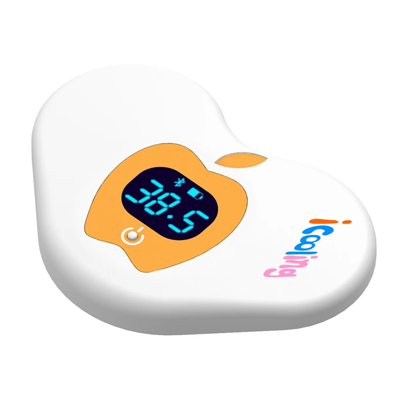 Medical Grade bluetooth Baby Thermometer Unlimited Use Wearable Smart