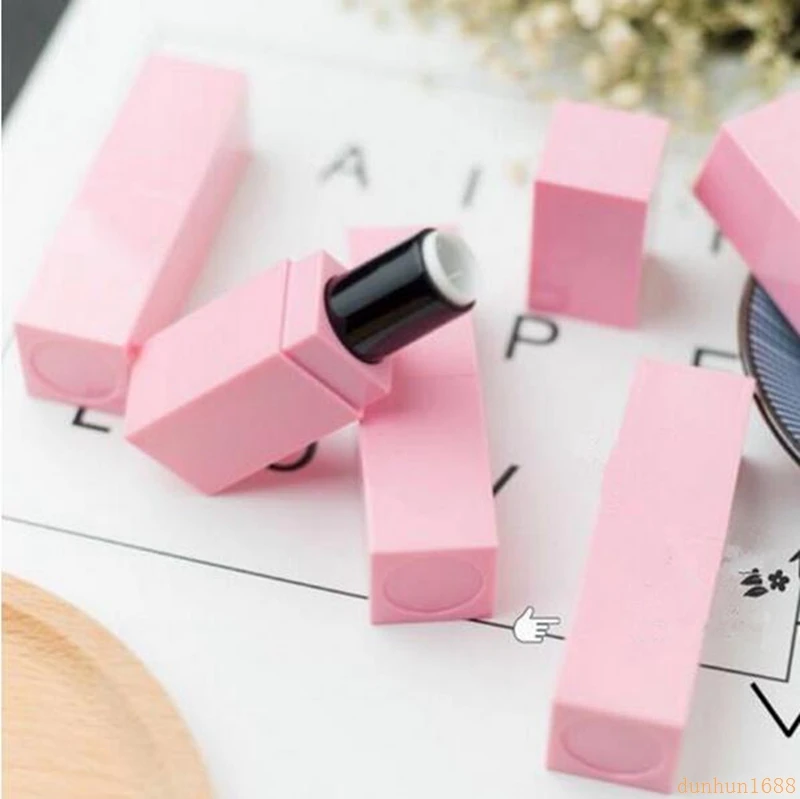New Empty Lipstick Tube with Matte Frosted black pink Lipstick