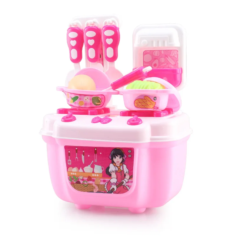 New Kids Play House Toys Tableware Sets Baby Toys Kitchen Cooking Simulation Model Educational Appliance For Girl Toys (3)